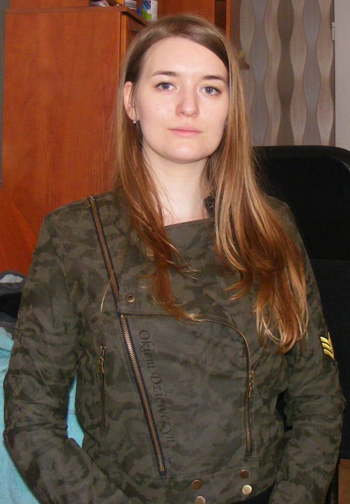 Camouflage Patch Zipper PU Leather Crop Jacket