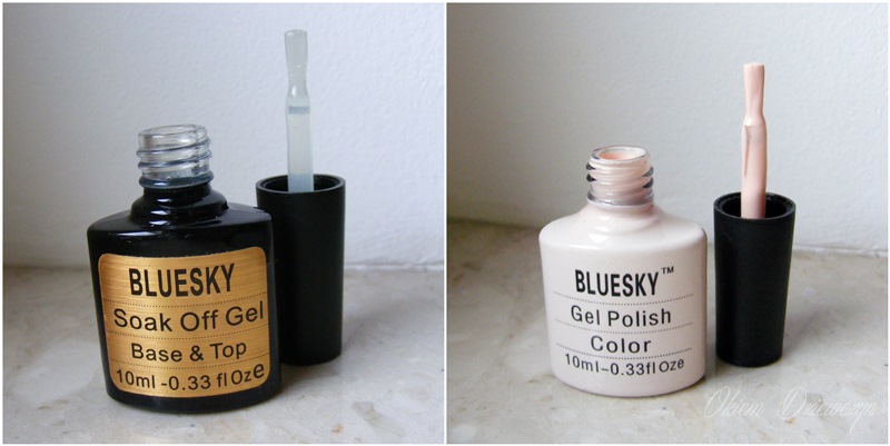 Baza i top 2 w 1 BlueSky i lakier do paznokci BlueSky 80608
